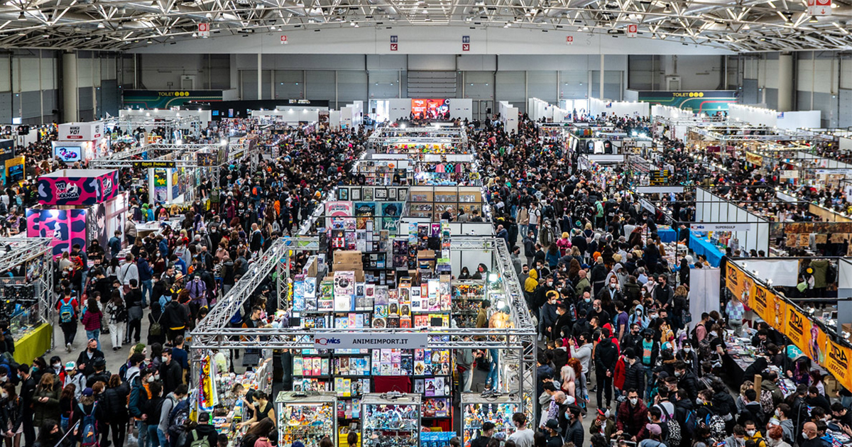 Allestimento Romics alla Nuova Fiera di Roma